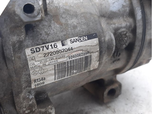 Compressor de ar condicionado para Dacia Logan 1.4 (LSOA, LSOC, LSOE, LSOG) K7J710 926006229R