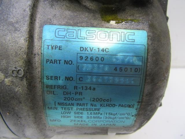 Compressor de aparelho de ar condicionado Nissan Sunny 3 Y10