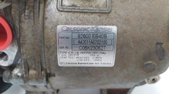 92600EB40B Компрессор кондиционера купить Ровно