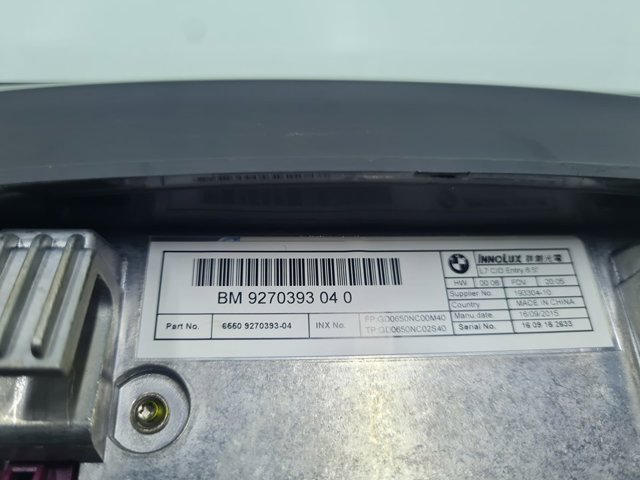 BMW 9270393 Дисплей многофункциональный в наличии Сумы