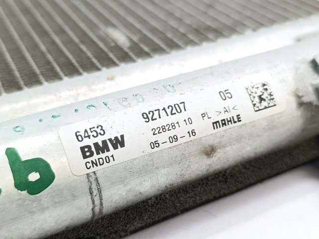 Radiador de aparelho de ar condicionado 9271207 BMW