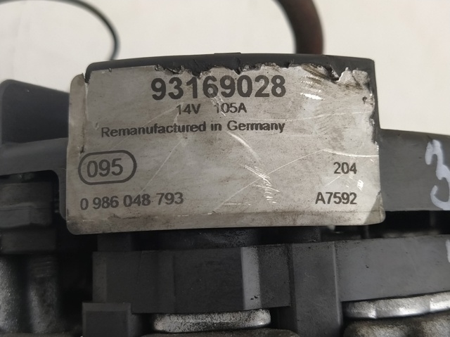 OPEL 93169028 Генератор в наличии Сумы