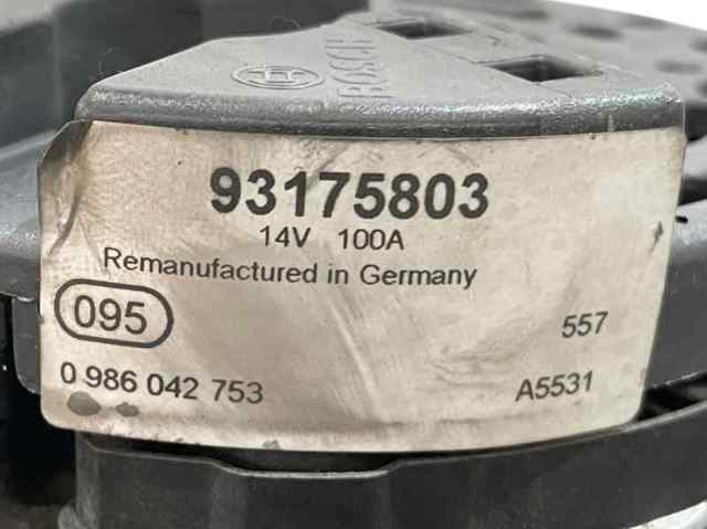 OPEL 93175803 Генератор в наличии Полтава