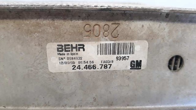 93177425 OPEL Радиатор интеркуллера купить в Полтава