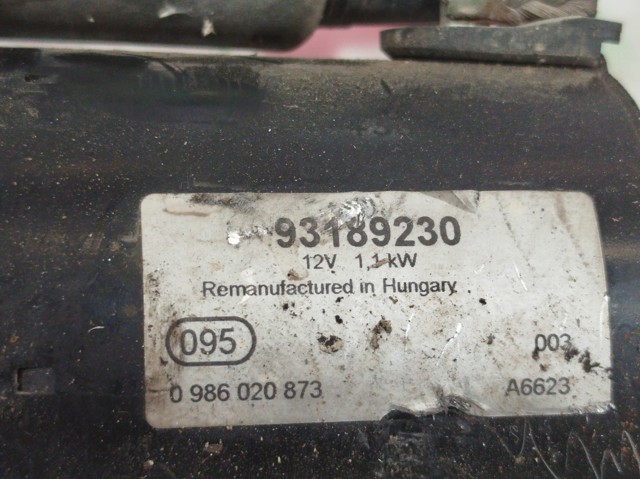 OPEL 93189230 Стартер в наличии Ужгород