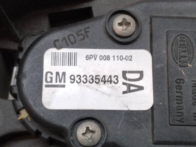 93335443 OPEL Педаль газа купить в Харьков