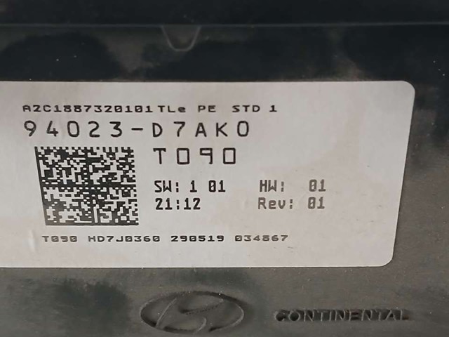 HYUNDAI 94023D7AK0 Приборная доска (щиток приборов) в наличии Винница