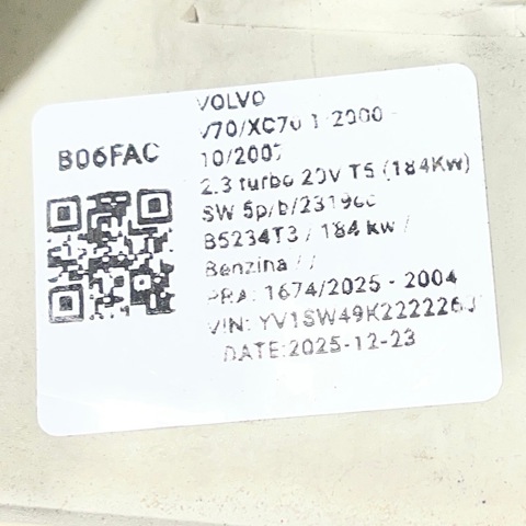 9483183 VOLVO Указатель поворота правый купить в Львов