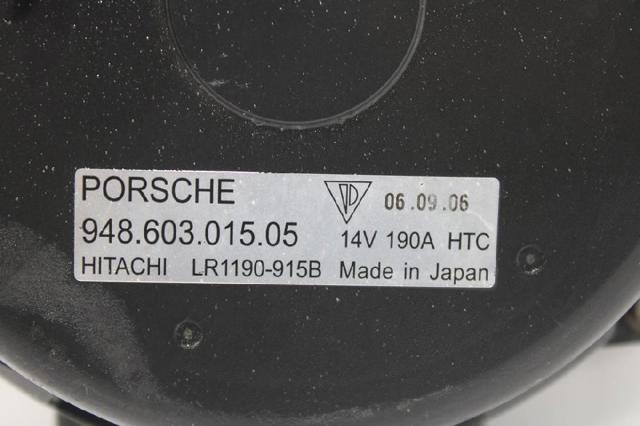 PORSCHE 94860301505 Генератор в наличии Сумы