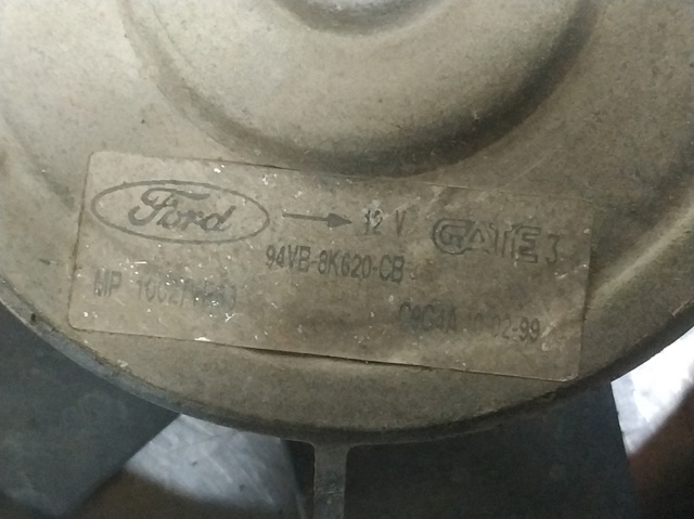 FORD 94VB8C607CF Диффузор радиатора кондиционера, в сборе с крыльчаткой и мотором в наличии Ирпень