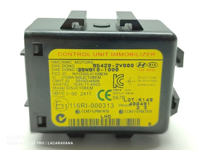 HYUNDAI 954202V000 Модуль управления (ЭБУ) иммобилайзером в наличии Ровно