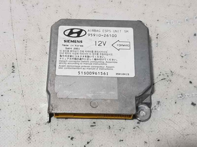 HYUNDAI 9591026100 Модуль-процессор управления подушкой безопасности (ЭБУ AIRBAG) в наличии Харьков
