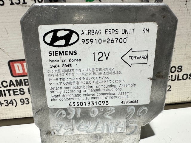 HYUNDAI 9591026700 Модуль-процессор управления подушкой безопасности (ЭБУ AIRBAG) в наличии Каменское