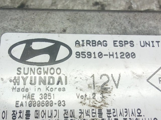 Unidade de controle de airbag para Hyundai terracan SUV (2001-2006) 2.9 crdi 4wd 150cv 2902cc j3 95910H1200