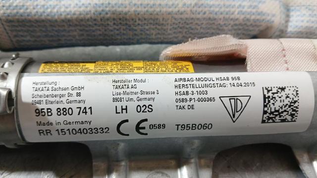 PORSCHE 95B880741 Подушка безопасности (AIRBAG) шторка боковая левая в наличии Одесса