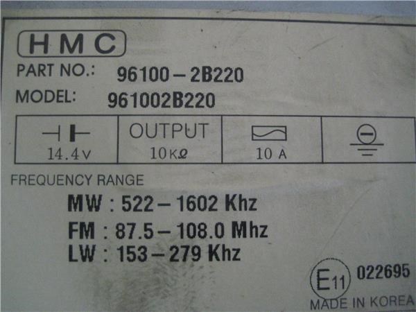 HYUNDAI 961002B220 в наличии Запорожье