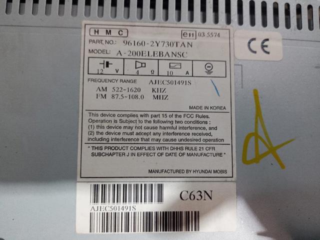 HYUNDAI 961602Y730TAN Магнитола в наличии Николаев