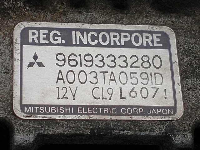 PEUGEOT 9619333280 Генератор в наличии Запорожье