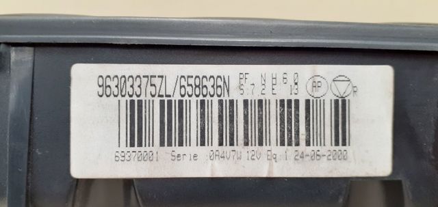 Unidade de controlo dos modos de aquecimento/condicionamento 96303375ZL PEUGEOT