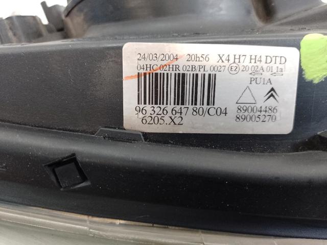 PEUGEOT 9632664780 Фара правая в наличии Винница