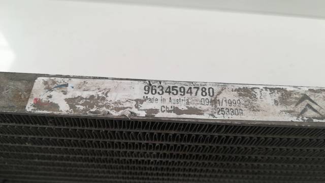Radiador de aparelho de ar condicionado 9634594780 PEUGEOT