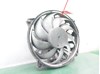 Ventilador elétrico de esfriamento montado (motor + roda de aletas) esquerdo 9635494380 PEUGEOT