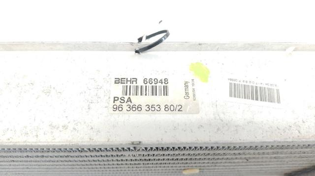 9636635380 PEUGEOT Радиатор интеркуллера купить в Каменское