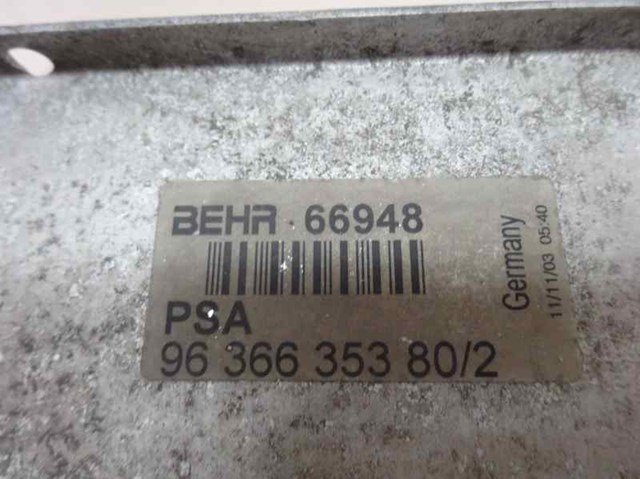 96366353802 PEUGEOT Радиатор интеркуллера купить в Киев