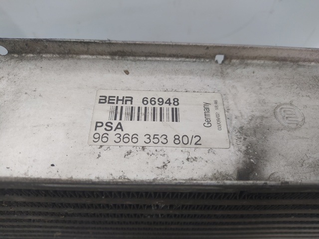 96366353802 PEUGEOT Радиатор интеркуллера купить в Николаев