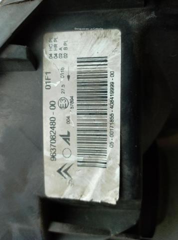 9637082480 PEUGEOT Правая фара купить в Сумы