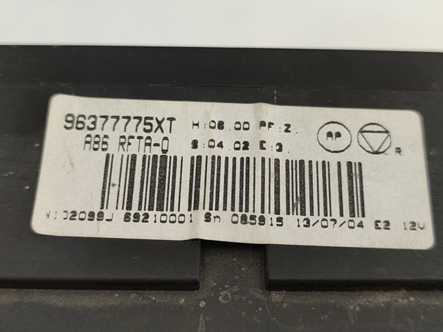 96377775XT PEUGEOT купить в Украина
