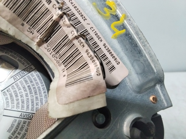 96380009UD PEUGEOT Подушка безопасности (AIRBAG) водительская купить в Запорожье