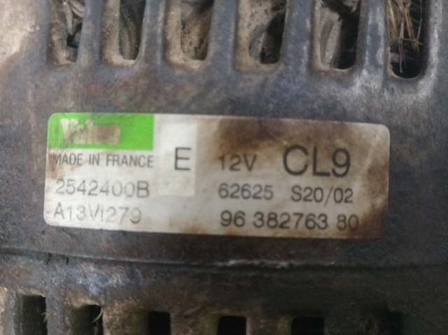 PEUGEOT 9638276380 Генератор в наличии Ровно