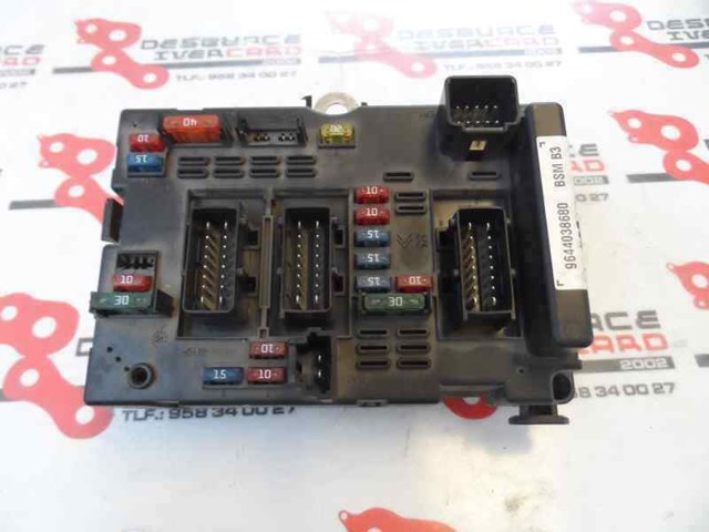 Unidade de dispositivos de segurança 9644038680 PEUGEOT