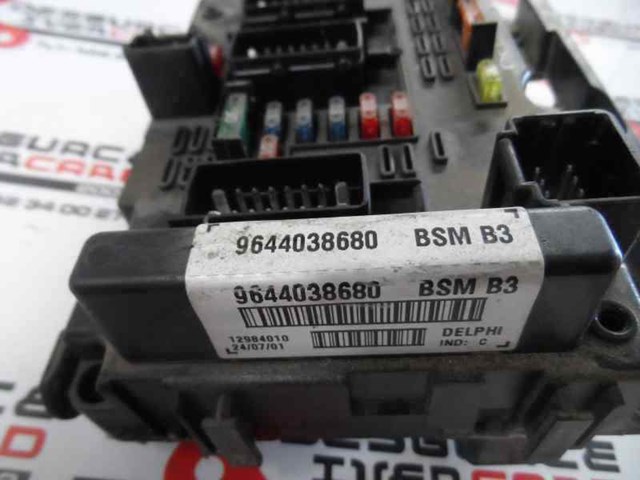 Unidade de dispositivos de segurança 9644038680 PEUGEOT