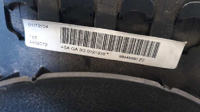 PEUGEOT 96445890ZD Подушка безопасности (AIRBAG) водительская в наличии Павлоград