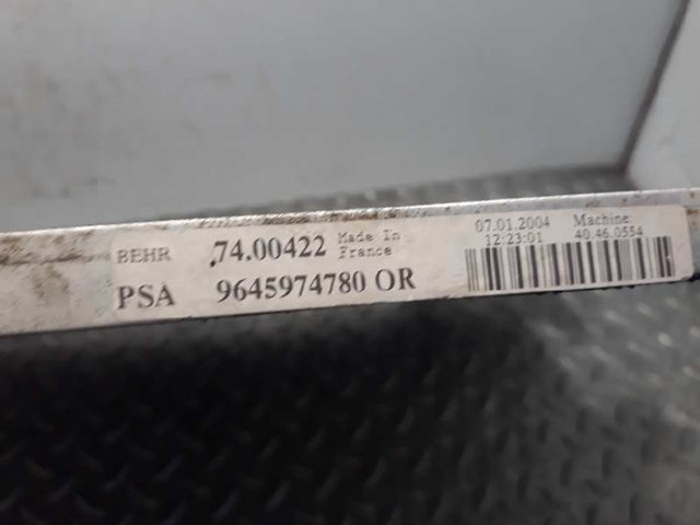 PEUGEOT 9645974780 Радиатор кондиционера в наличии Ужгород