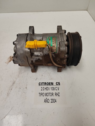 Compressor de ar condicionado para citroen c8 2.2 hdi 4hw (dw12ted4) 9646416780