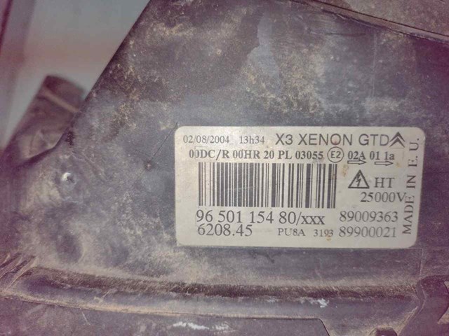 9650115480 PEUGEOT Фара левая купить в Кривой Рог