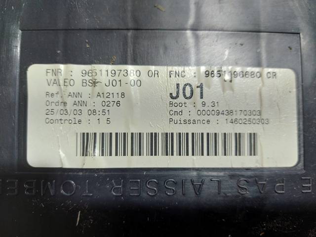 PEUGEOT 9651197380 в наличии Ровно