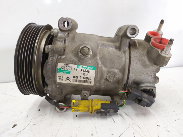 Compressor de ar condicionado para Citroen C4 Coupé 1.6 HDi 9HY (DV6TED4) 9651910980