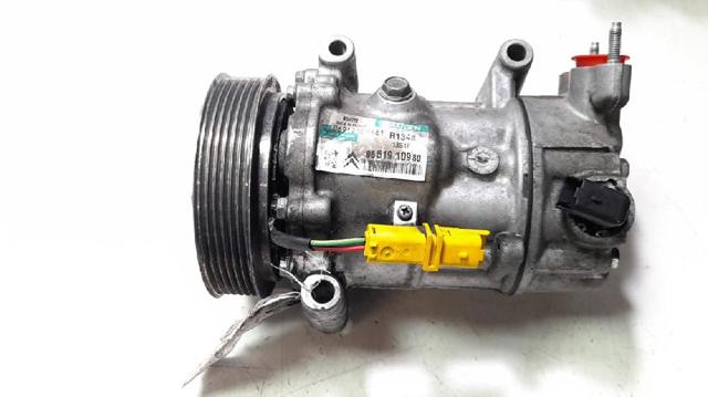 Compressor de aparelho de ar condicionado 9651910980 PEUGEOT