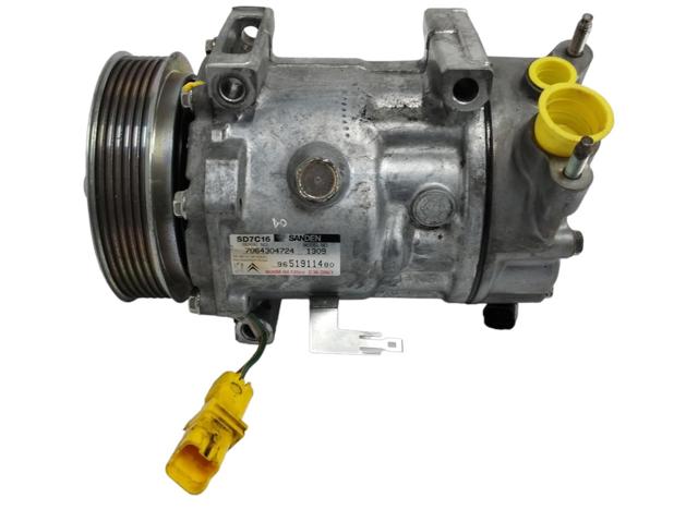 Compressor de ar condicionado para Peugeot 207 (wa_,wa_) (2006-2013) 1.6 16V NFU 9651911480