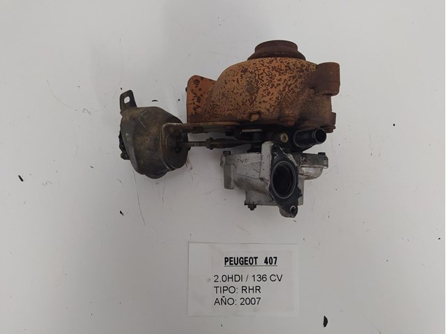 Turbocompressor para Peugeot 407 2.0 rhrdw10bted4 9654919580