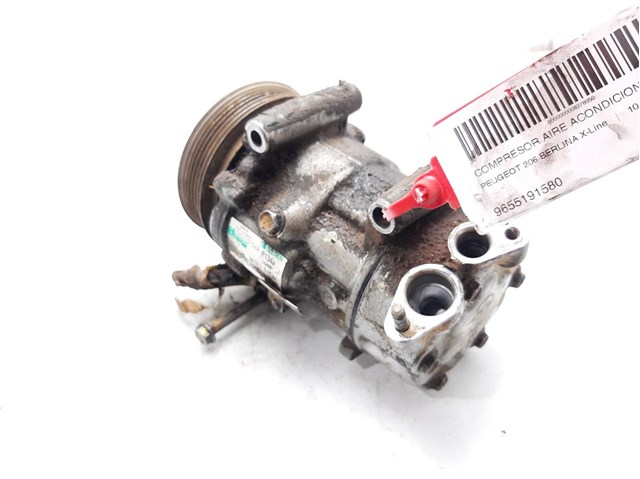 Compressor de ar condicionado para Peugeot 206 sw (2e/k) (2002-2007) 1.4 hdi 8hx 9655191580