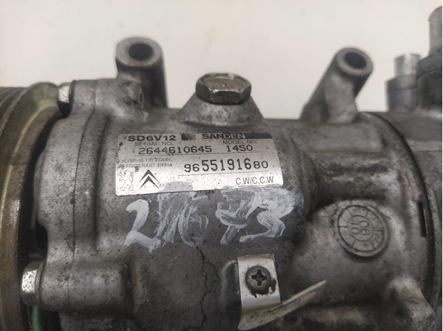 Compressor de ar condicionado para citroen c3 1.4 hdi vivace 8hx 9655191680