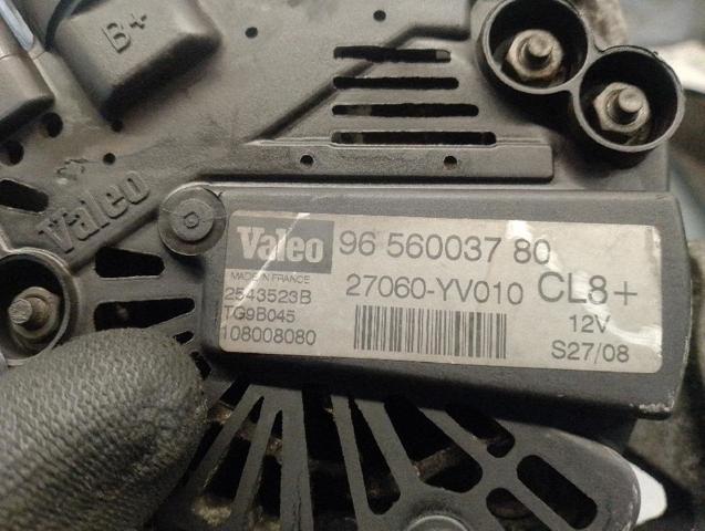 PEUGEOT 9656003780 Генератор в наличии Днепр