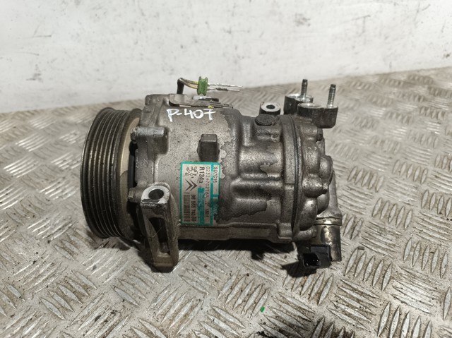 Compressor de ar condicionado para Peugeot 407 1.6 hdi 110 9hy 9656574080
