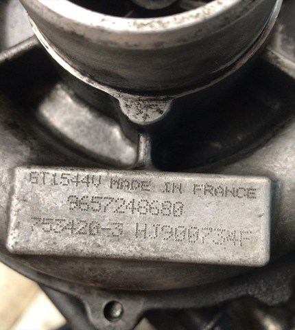 Turbocompressor para Peugeot 407 sw 1.6 hdi 110 9h01 9657248680