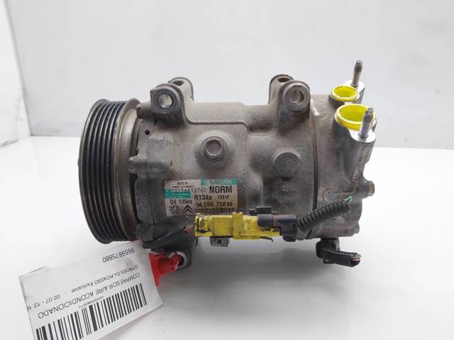 Compressor de ar condicionado para Peugeot 307 1.6 HDI 110 9hydv6ted4 9659875880